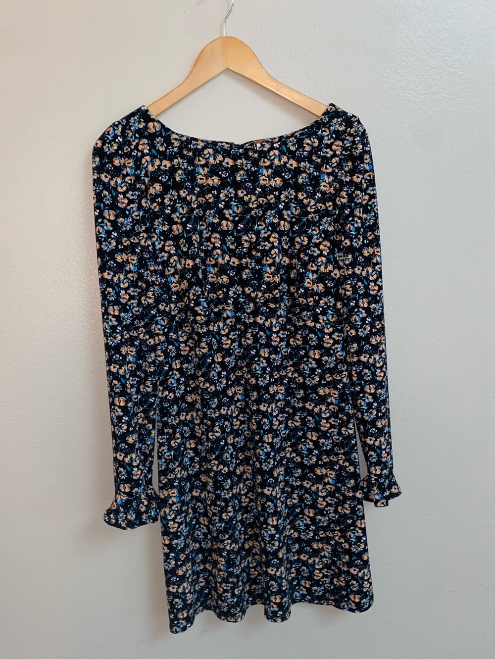 Free People "Say Hello" Floral Long Sleeve Mini Dress - Size M